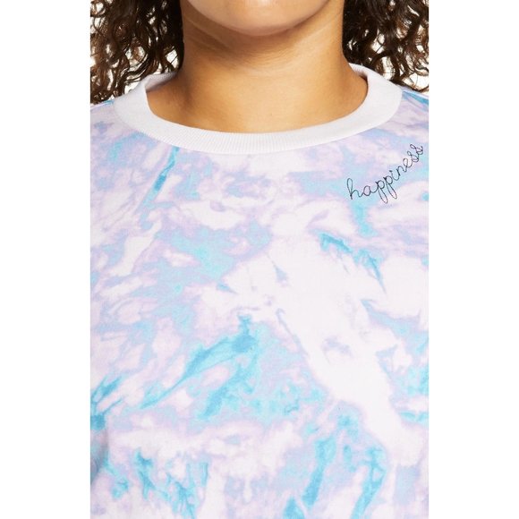 BP. Tie Dye Crewneck "Happiness" Sweatshirt - NWT - Picture 3 of 5